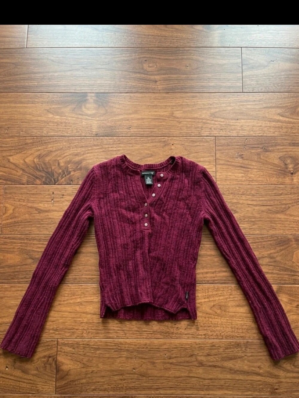 Vintage Abercrombie & fitch Burgundy Wool Sweater